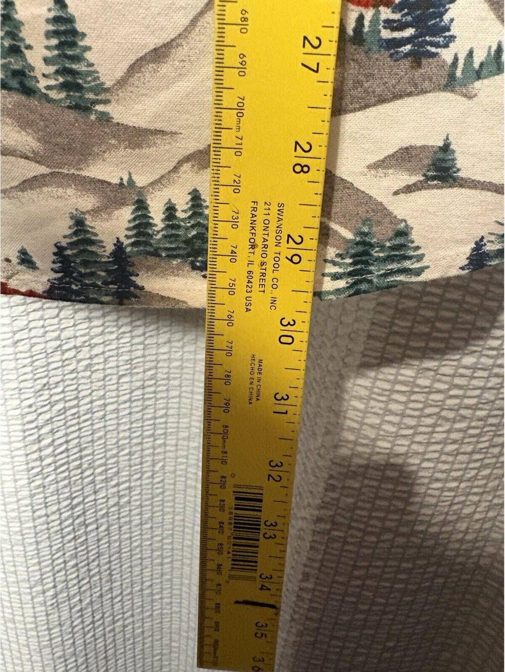 Goodfellow & Co Button Up Shirt Festive Winter Ski Lodge Mountain Landscape MED - Picture 4 of 10